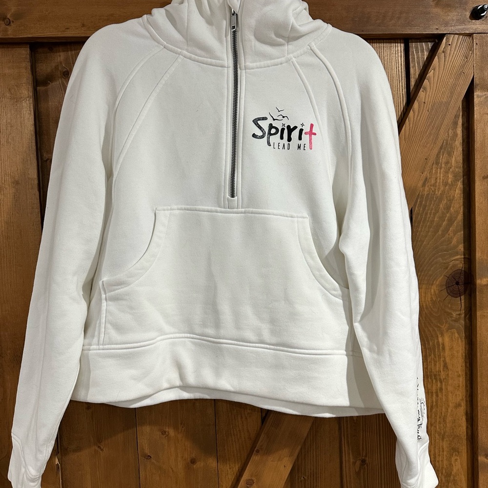 Cropped Hoodie “Spirt Lead Me” Lg